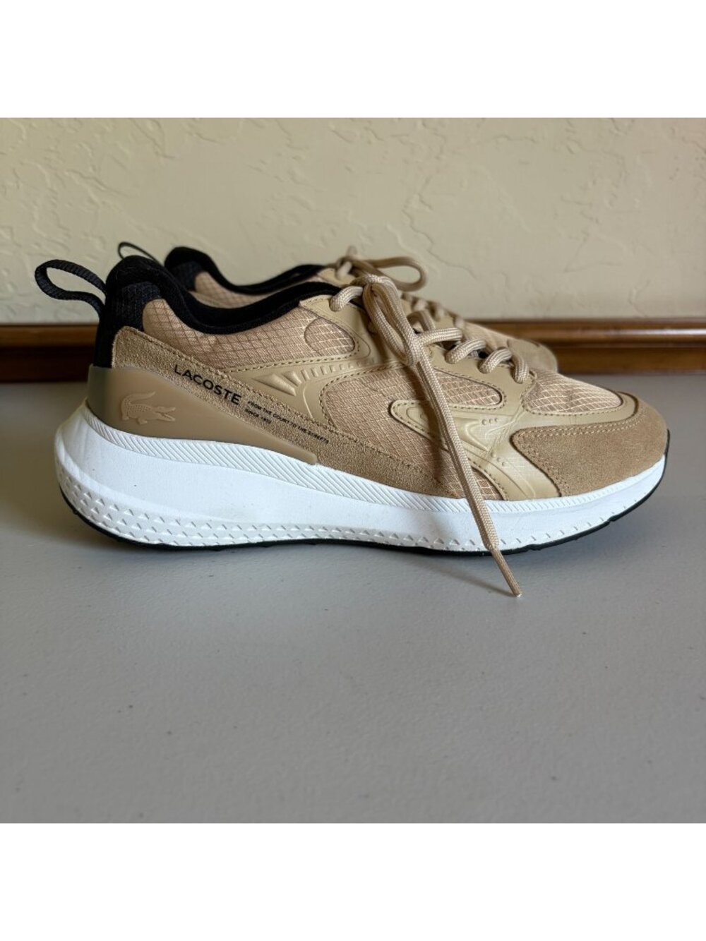 Lacoste L003 Evo Sneakers Mesh Suede Men's US 8
